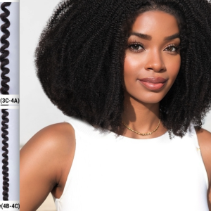PERRUQUE AFRO MULTI TEXTURED KINKY COILY 4C Edges FULL WIG/GLUELESS “VALIYII” 20 Pouces